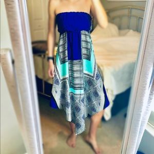 Roxy by Nordstroms Aztec Handkerchief Dress